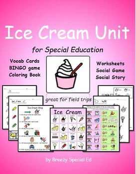 Ice Cream Unit for Community Trips {special education}