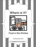 Where do we store food? An interactive kitchen book {special education}