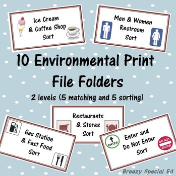Environmental Print Signs