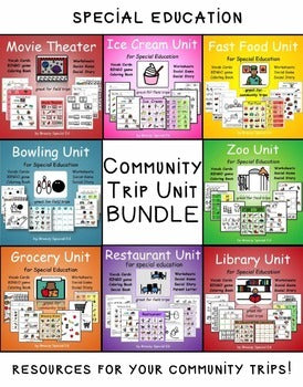 Community Trips BUNDLE for Special Education / Autism Classrooms