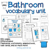 Bathroom Vocabulary Life Skills Unit (Special Ed and Autism Resource)
