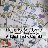 Where does it belong? Household Visual Task Cards for Special Education