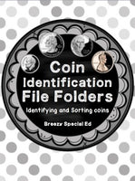 US Coin (Money Math)Sorting and Identification File Folders