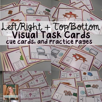 Directional Visual Task Cards (Left, Right, Top, Bottom) for Special Education