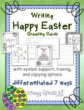 Easter Cards: Differentiated for ALL your Special Ed Students