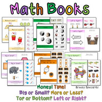 Adapted / Interactive Math Basic Life Skill Books Mega Set for Special Education
