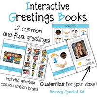 Greetings: Customizable Interactive Books for Special Education