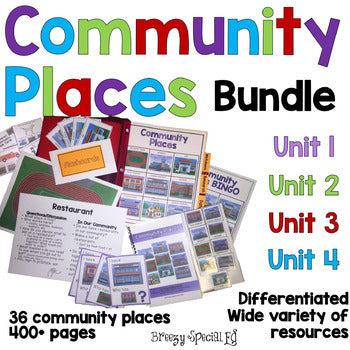 Community Places Curriculum BUNDLE for Special Education