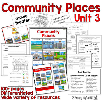 Community Places Mega Unit for Special Education: Unit 3