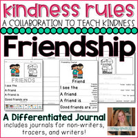 KindnessRules : FREE Friendship Differentiated Journals (Special Education) #bsechallenge