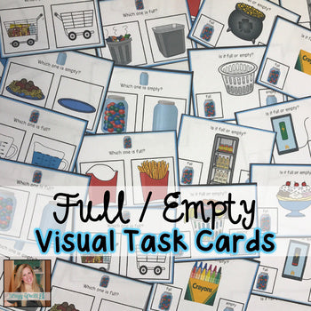 Full or Empty Visual Task Cards (Special Education)