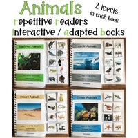 Animal Habitats - Repetitive Readers Interactive (Adapted) Books for Special Ed