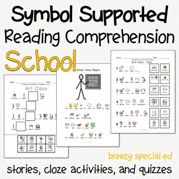 School - Symbol Supported Reading Comprehension for Special Ed