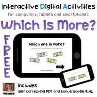 Which is More? ⋅ Digital PDF ⋅ Interactive FREE Activities for Special Education