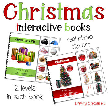 Christmas Adapted Books - Repetitive Readers for Special Ed Set 2