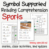 Sports - Symbol Supported Reading Comprehension for Special Ed