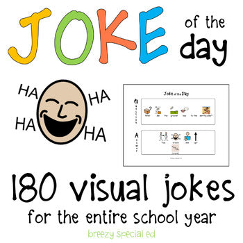Joke of the Day with visual symbol support for Special Education and Autism