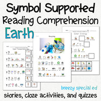 Taking Care of Our Earth - Symbol Supported Picture Reading Comprehension