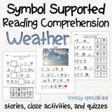 Weather - Symbol Supported Picture Reading Comprehension for Special Education