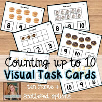 Counting up to 10 Visual Task Cards (Autism and Special Education)