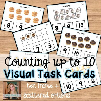 Counting up to 10 Visual Task Cards (Autism and Special Education)
