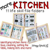 Special Education Kitchen / Cooking Life Skill File Folders - Set 2