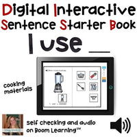 FREE Digital Interactive Book - I Use - Sentencer Starter Books - Boom Cards™