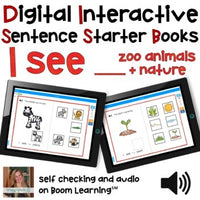 Digital Interactive Books - I See - Sentencer Starter Books - Boom Cards™