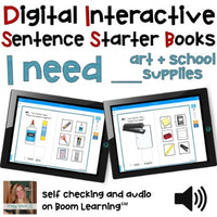 Digital Interactive Books - I Need - Sentencer Starter Books - Boom Cards™