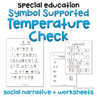 FREE Temperature Check Symbol Social Story and Worksheets for Special Ed