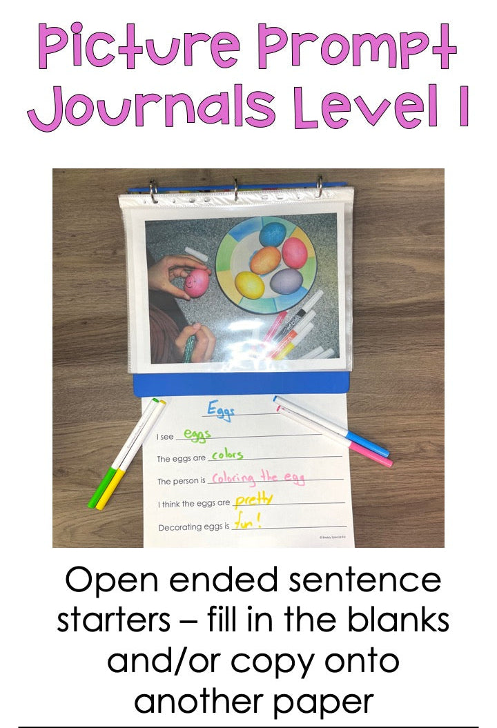 special education journal prompts spring