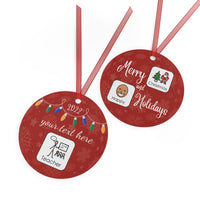 Ornament for Special Education Teachers with PCS (Picture Communication Symbols) icons