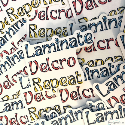 Laminate Velcro Repeat | Teacher Sticker | Special Education