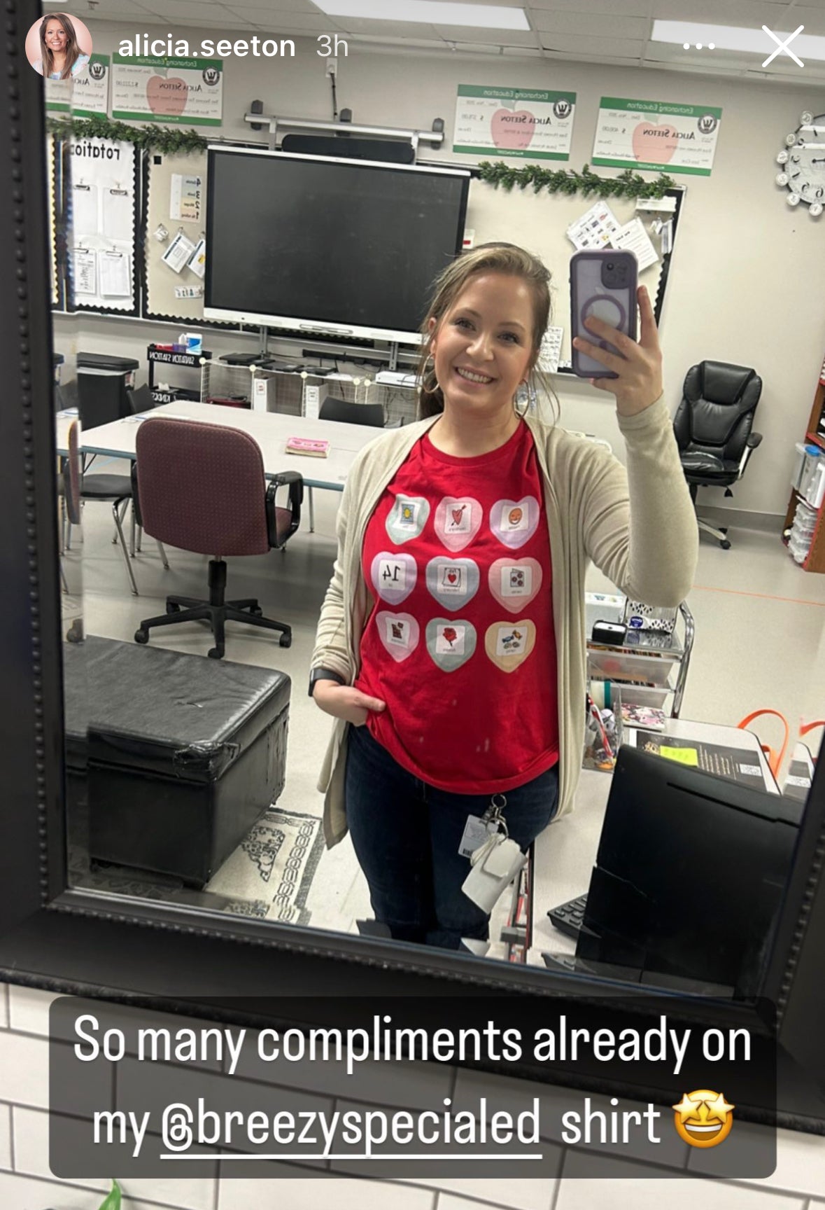 Candy Heart PCS Symbol Special Education Teacher Tee