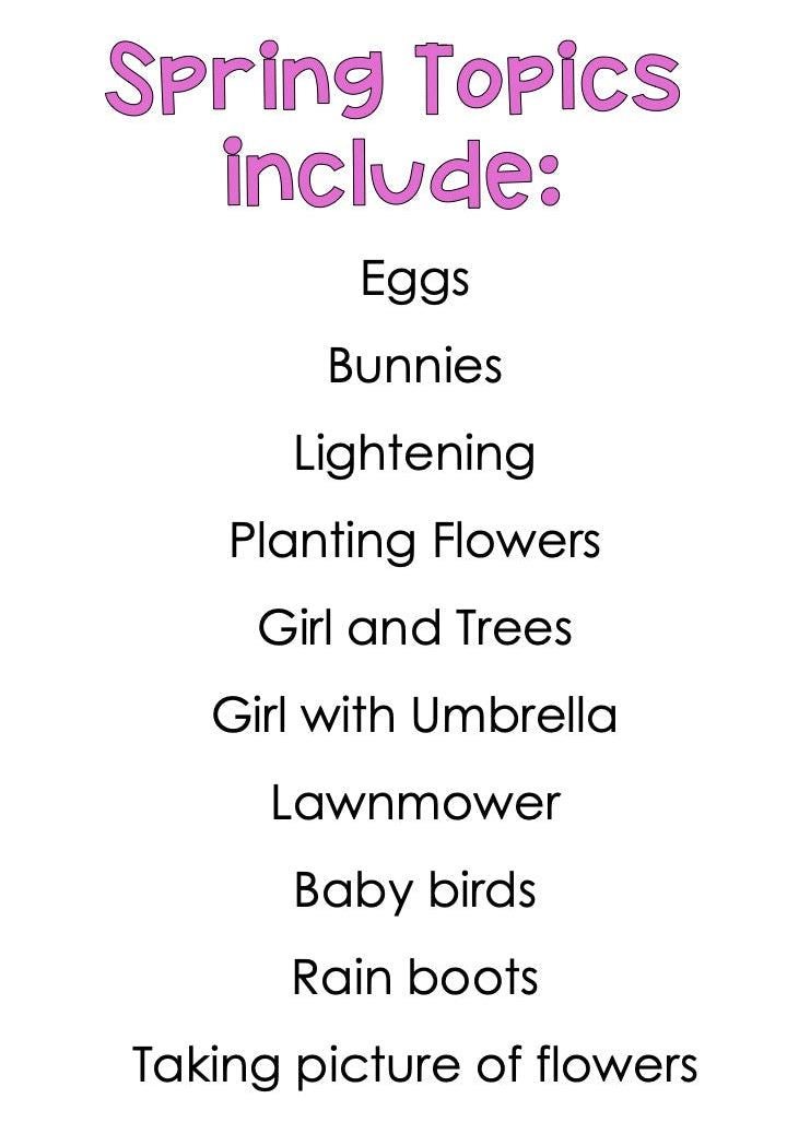 spring journal topics for special education
