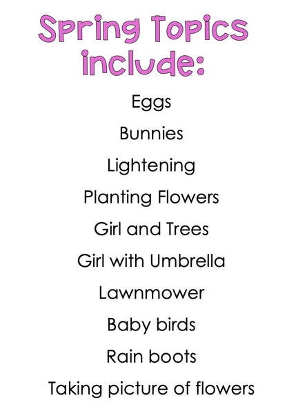 spring journal topics for special education