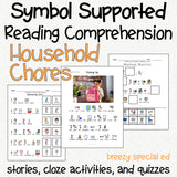 Household Chores - Symbol Supported Picture Reading Comprehension