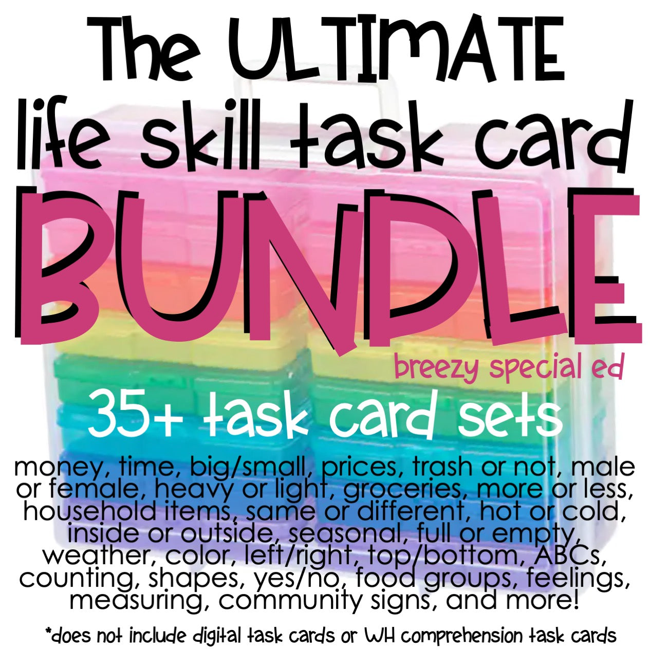 ULTIMATE task card bundle for life skills special education