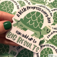 A Little Progress Every Day | Turtle | Teacher Sticker | Special Education