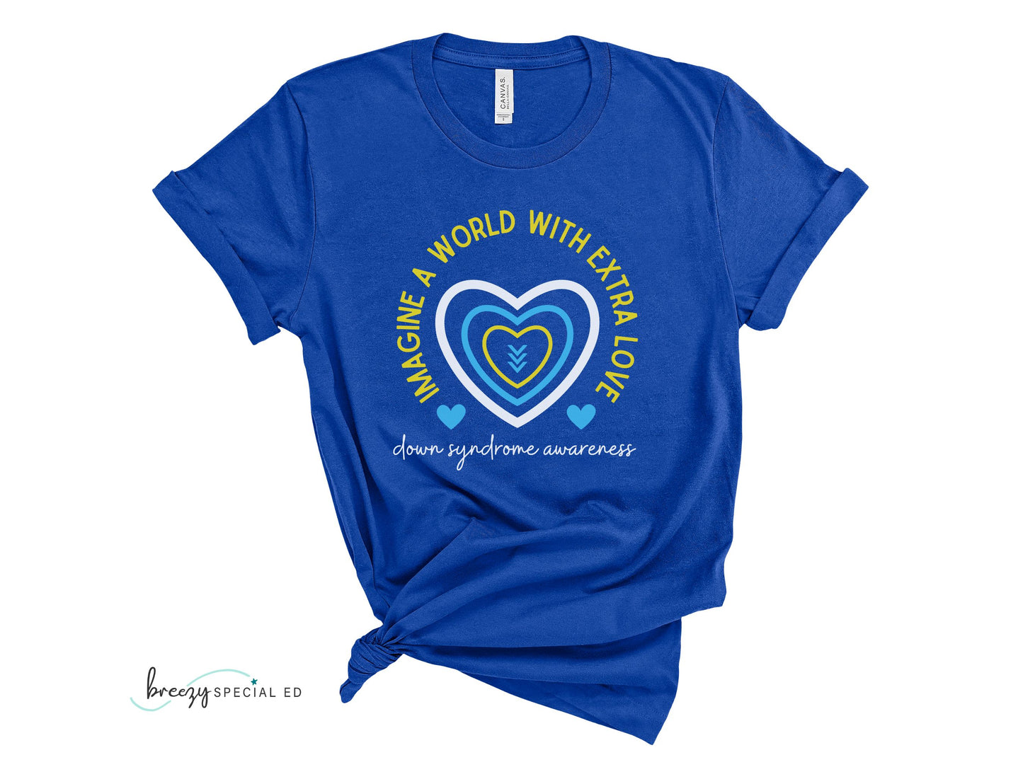 Imagine a World With Extra Love | Down Syndrome Awareness 3.21 | Special Education Teacher Tee