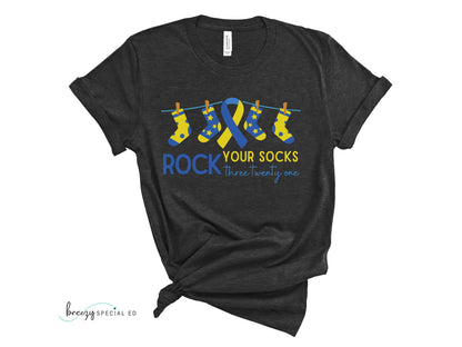 Rock Your Socks | Down Syndrome Awareness 3.21 | Special Education Teacher Tee
