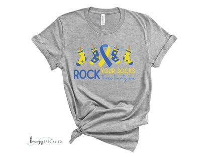 Rock Your Socks | Down Syndrome Awareness 3.21 | Special Education Teacher Tee