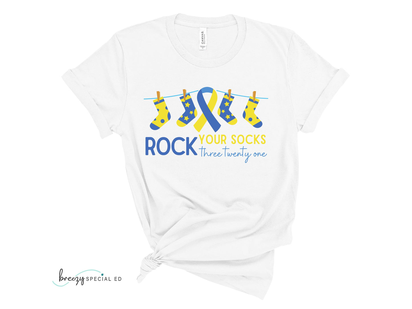 Rock Your Socks | Down Syndrome Awareness 3.21 | Special Education Teacher Tee