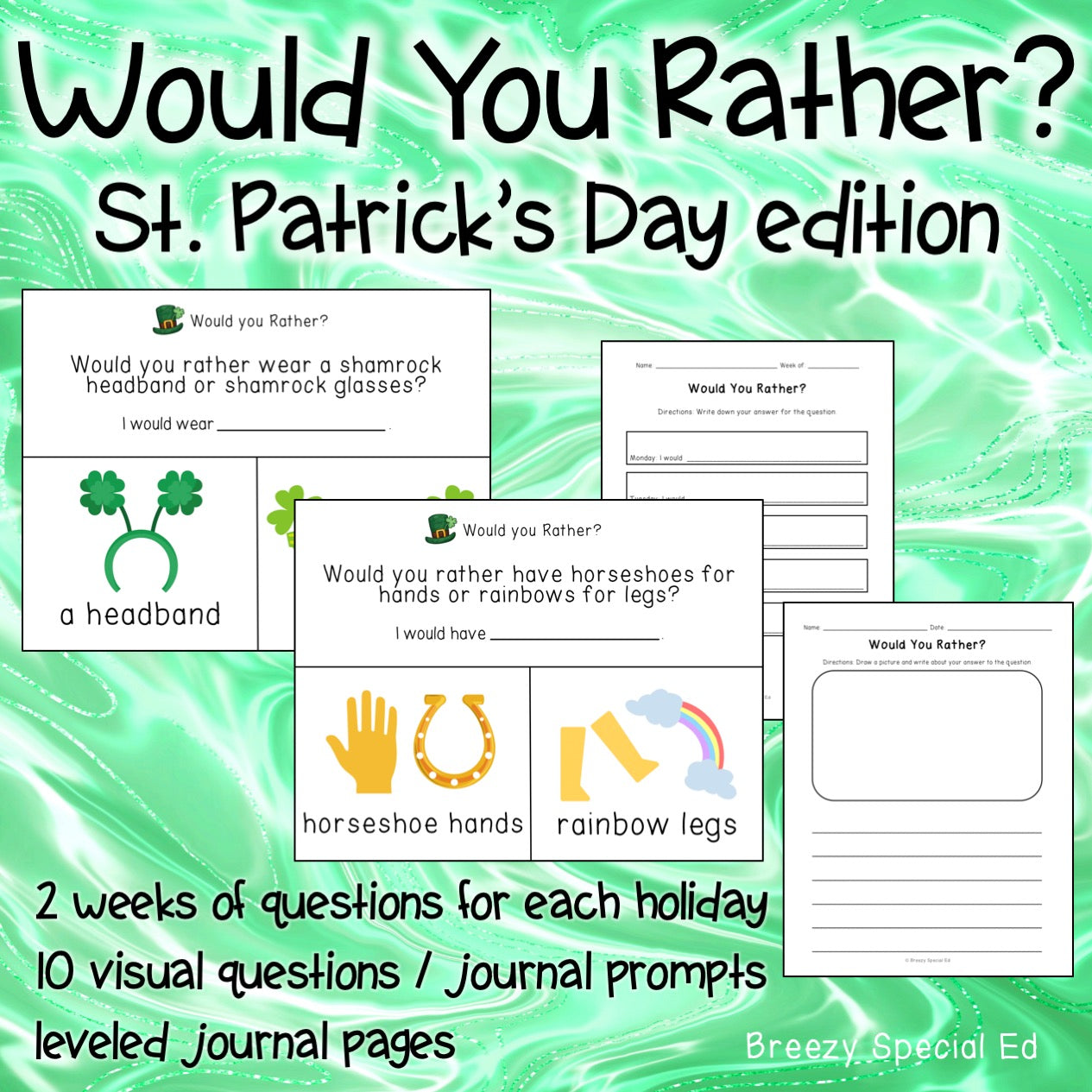 Would You Rather? St Patrick's Day Questions + Journal Prompts